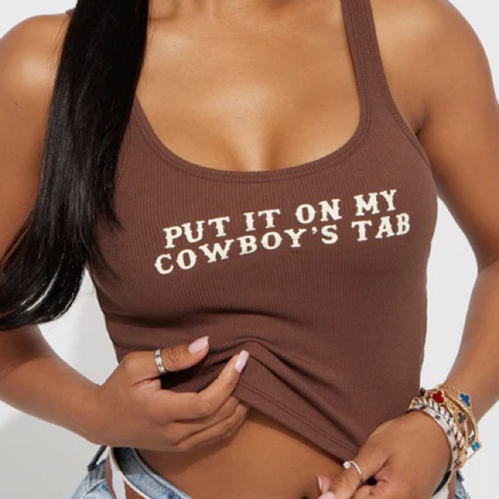 Brown Graphic Women's Tank Top